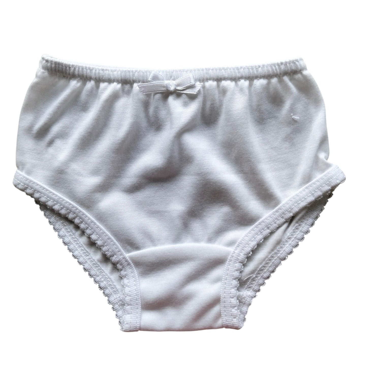 Minnies' & Mimi White Panty with Ribbon w/ Single Fagoting for (6m-12months) Available sizeS/M/L1pcs