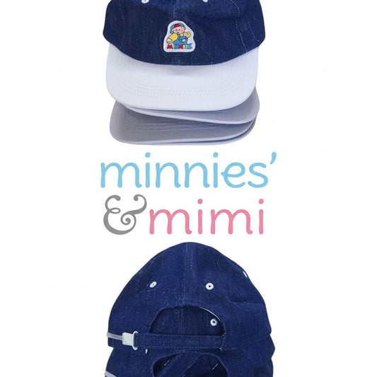 Minnies' & Mimi Base Ball Cap Denim White (FOR BABY AND KIDS)