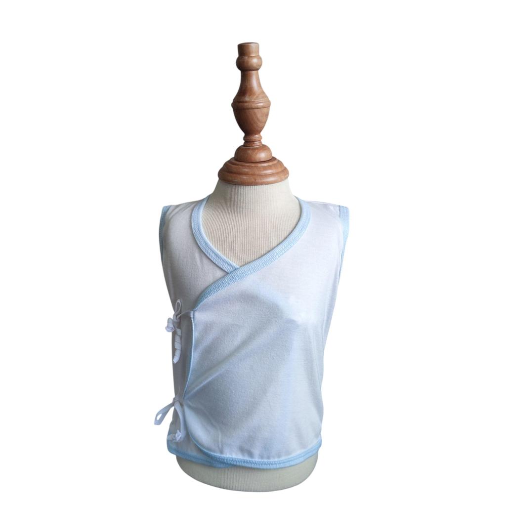 Minnies & Mimi Baby Sleeveless Wrap Shirt Breathable Lightweight Soft 3pcs Baby Newborn 0-6 Months