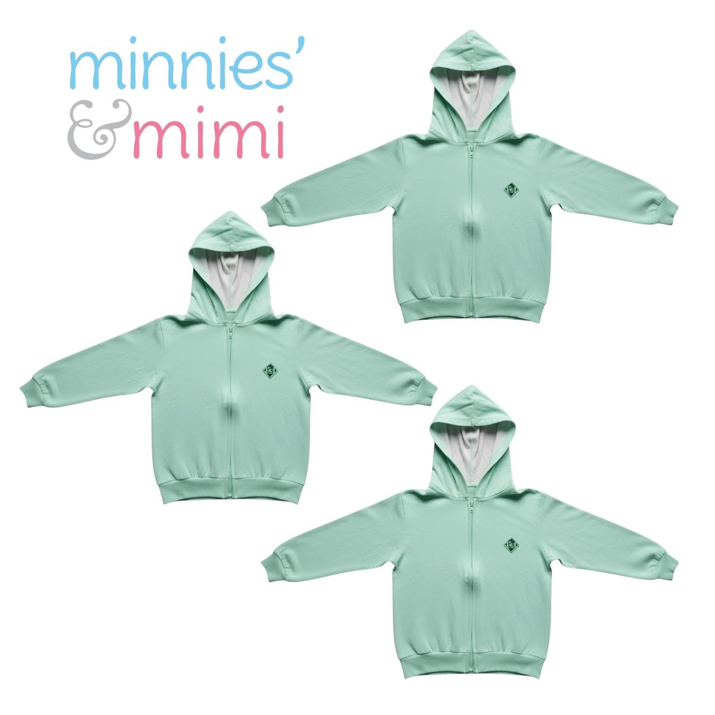 Minnies' & Mimi Cotton Jacket with Hoodie Avail. Blue, MG, Pink, WY, WB, WMG, WP and WY 3pcs  M,L