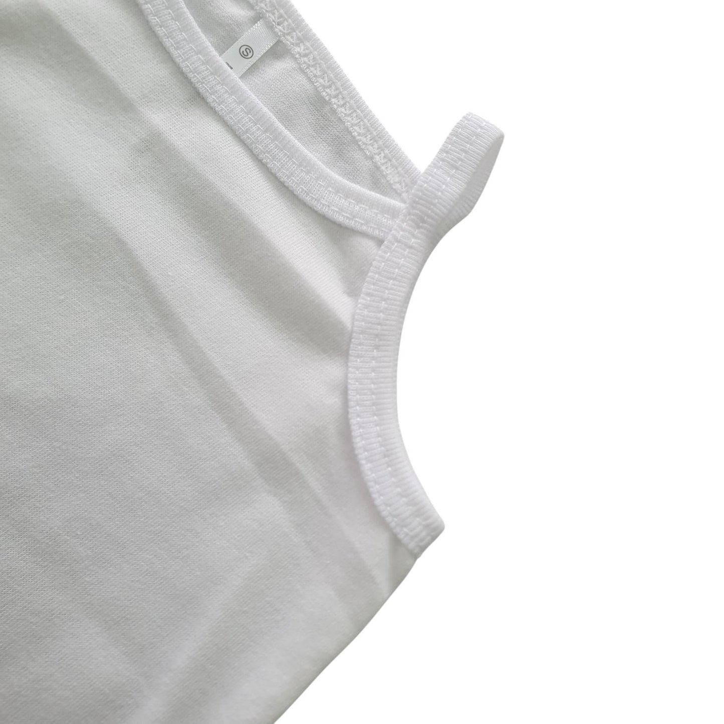 Minnies' & Mimi Cotton Spaghetti Strap White for Toddlers by 3pcs Available in Small Medium Large  Color White