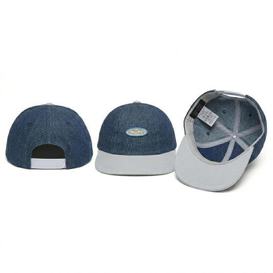 Minnies' & Mimi Base Ball Cap with Plastic Strap White  (FOR BABY AND KIDS) 1pcs