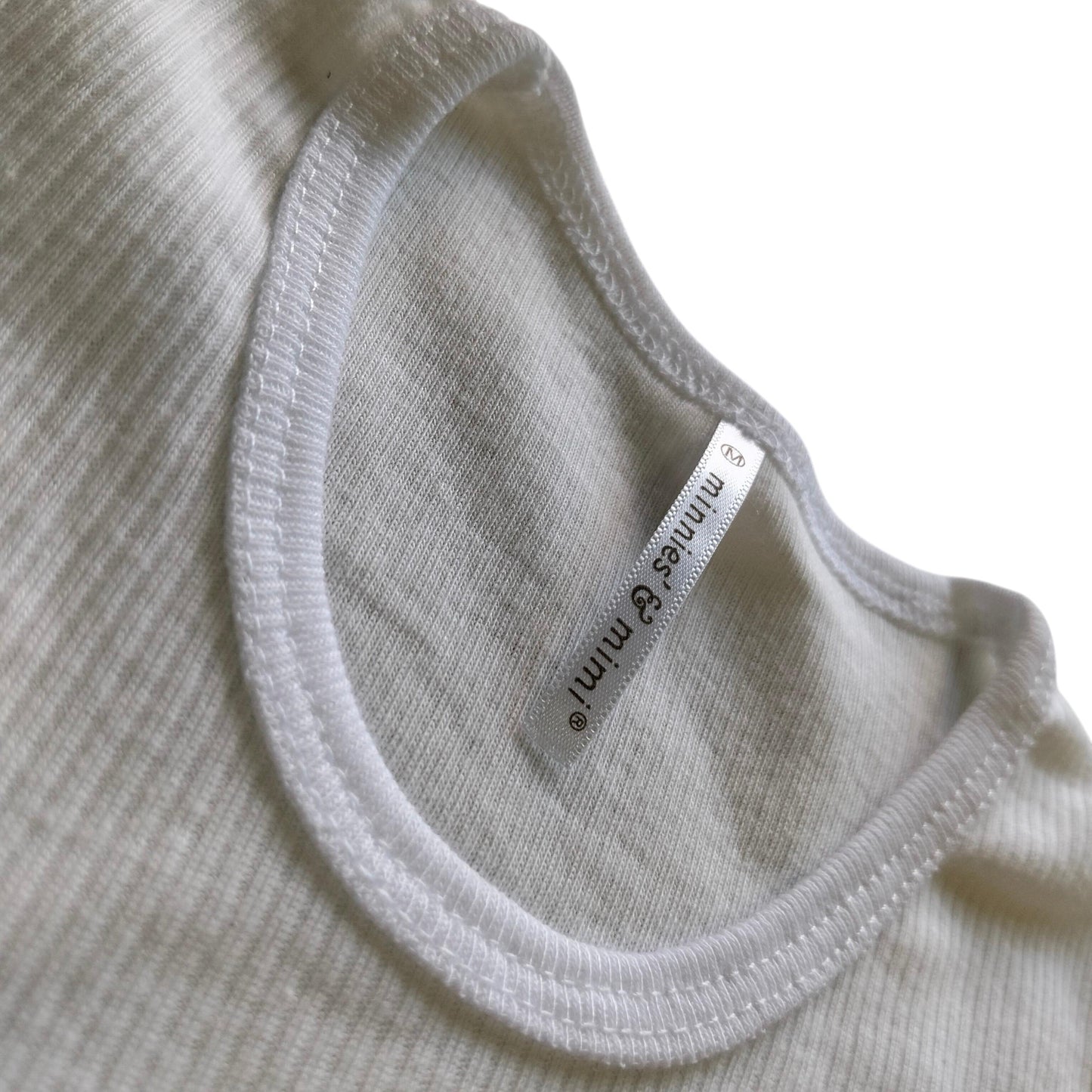 Minnies' & Mimi Ultra-Soft Stretchable White U-Neck T-shirt for Toddlers by 1-5 yrs old 3pcs (Sizes S-M-L)