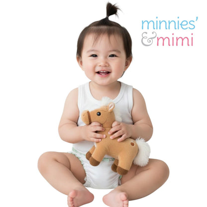 Minnies' & Mimi Stretchable Lettuce Edge Baby Panty 0-24 Month with Ribbon Available in Pink Yellow or Mint Green Size S M L