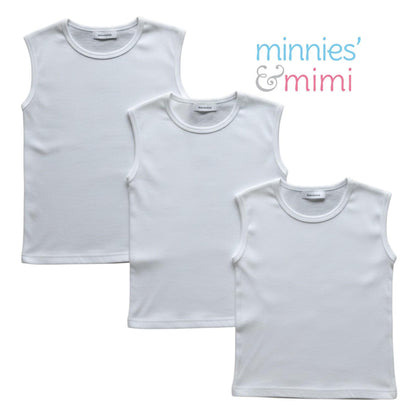 Minnies' & Mimi stretchable baby Muscle Shirt for Toddlers 6-24 Months 3Pcs Available in Small Medium Large