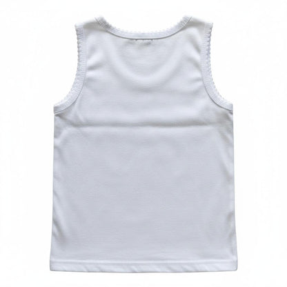 Minnies' & Mimi Single Knit Tank top Sando w/ Ribbon and Single Fagoting for Toddlers (6Mto 2Yrs Old) by 3Pcs avail.S/M/L