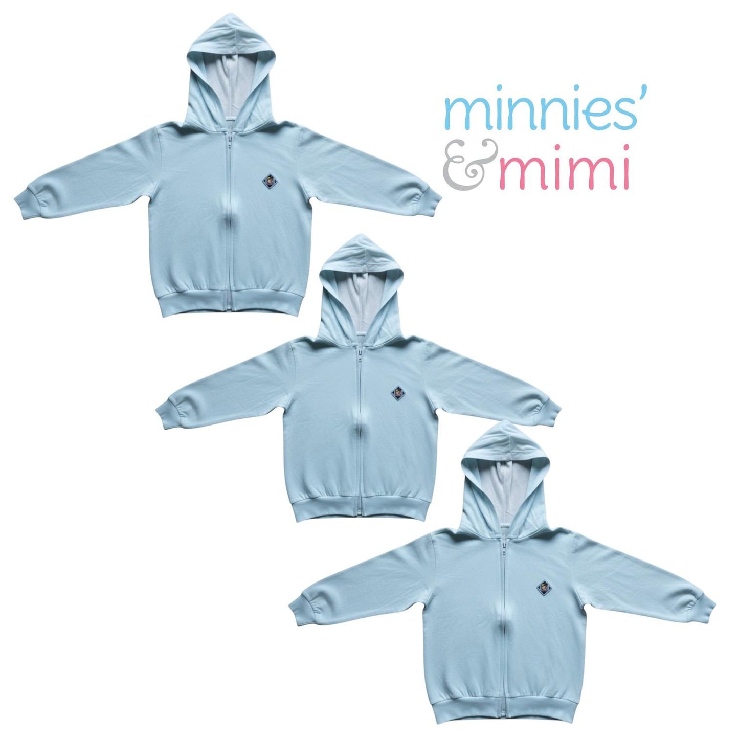 Minnies' & Mimi Cotton Jacket with Hoodie Avail. Blue, MG, Pink, WY, WB, WMG, WP and WY 3pcs  M,L