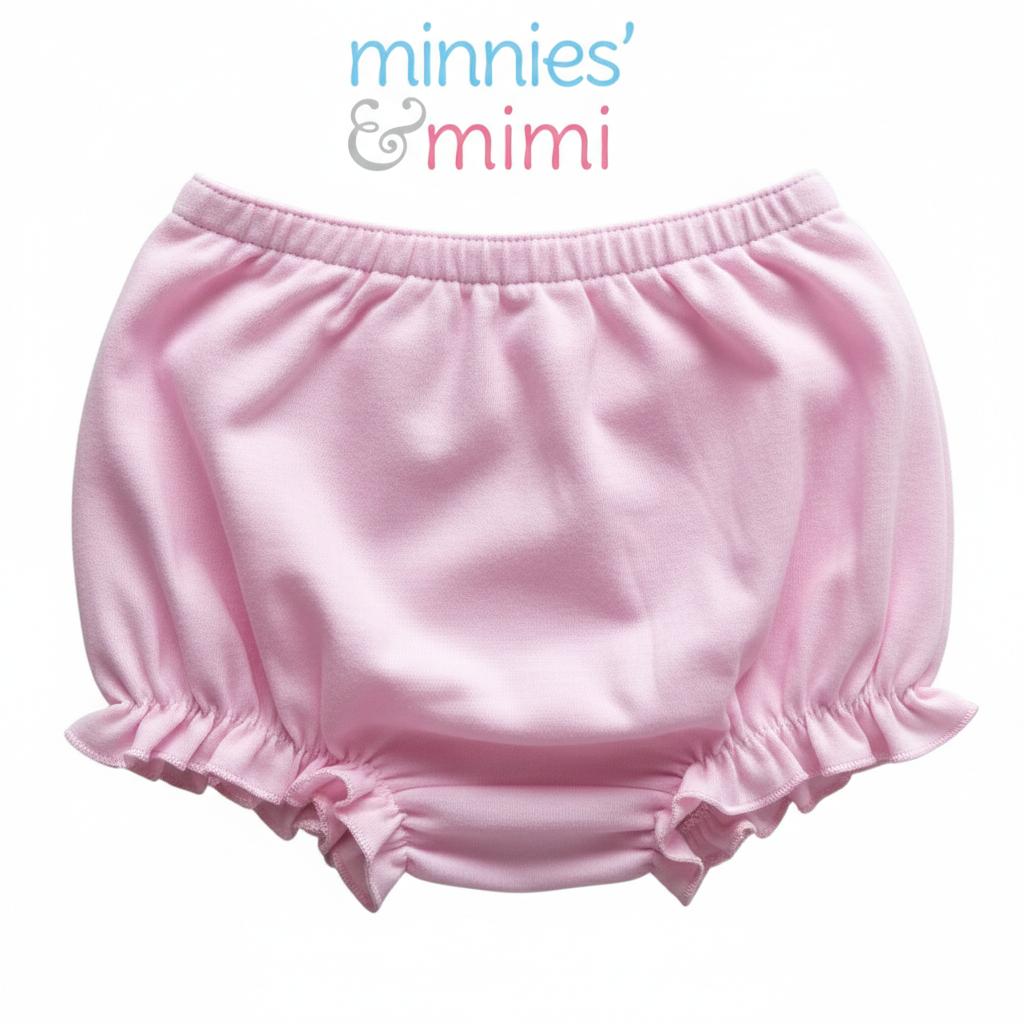 Minnies' & Mimi Lettuce Edge Baby Panty 0-24 Month Available color White Pink, White Yellow and Pink, Yellow Size S M L