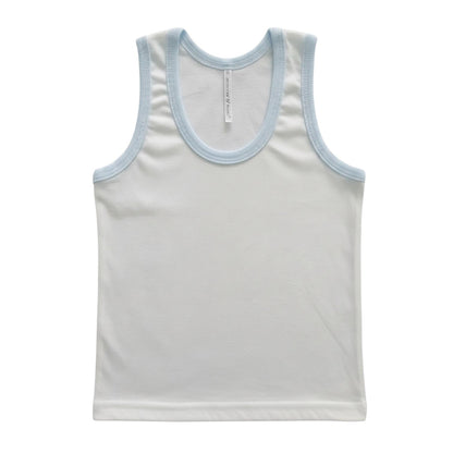 Minnies' & Mimi Cotton Sando for Toddler Available in White, Mint Green and Blue Sizes Small Medium Large