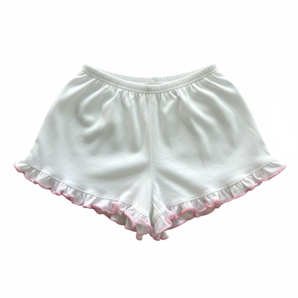 Minnies' & Mimi Cotton Shorts with Pink Ruffles for Toddlers 6 Months to 2 Years by 3pcs or by 1pc Available in Small Medium Large