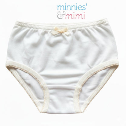 Minnies' & Mimi Panty with Ribbon and w/ Double Fagoting for (6m-12months) Available size S/M/L 1pcs
