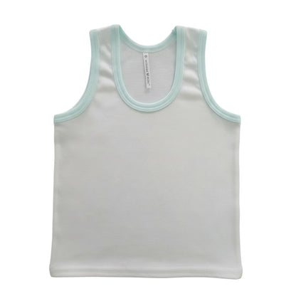 Minnies' & Mimi Cotton Sando for Toddler Available in White, Mint Green and Blue Sizes Small Medium Large