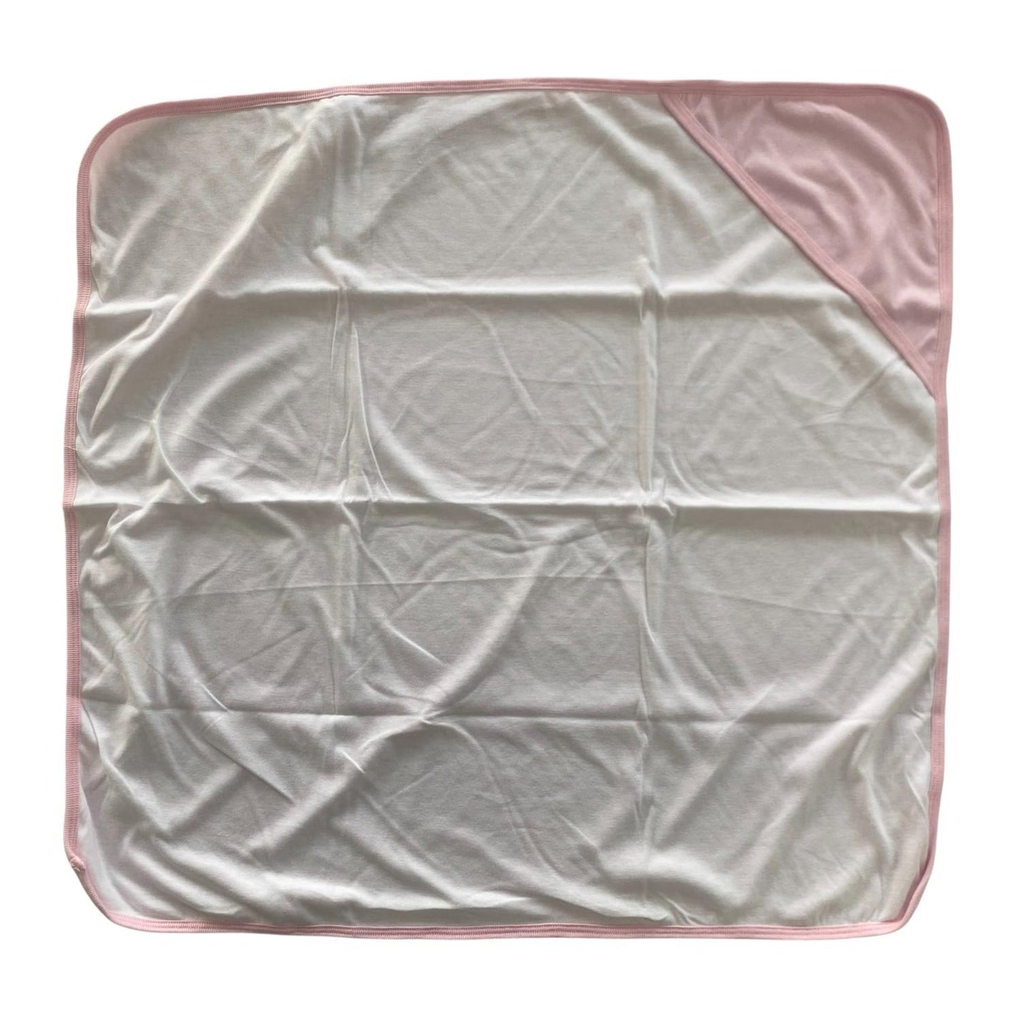 Minnies' & Mimi Cotton Receiving Blanket 27 inches x 27 Inches 68.58cm by 68.58cm for New Born Infant 0-6 Months Available in White, Pink, Blue, Yellow and Mint Green Colors
