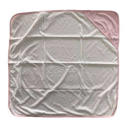 Minnies' & Mimi Cotton Receiving Blanket 27 inches x 27 Inches 68.58cm by 68.58cm for New Born Infant 0-6 Months Available in White, Pink, Blue, Yellow and Mint Green Colors