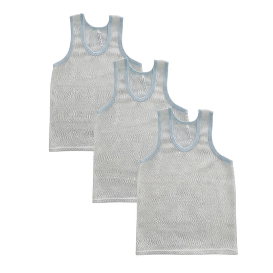 Minnies' & Mimi Aircool Tank Top Sando for Toddler 3pcs Available in White and Blue Sizes Medium Large XL,2XL,3XL,FS