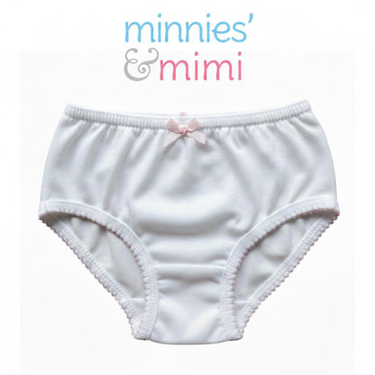 Minnies' & Mimi Panty with Ribbon and w/ Double Fagoting for (6m-12months) Available size S/M/L 1pcs