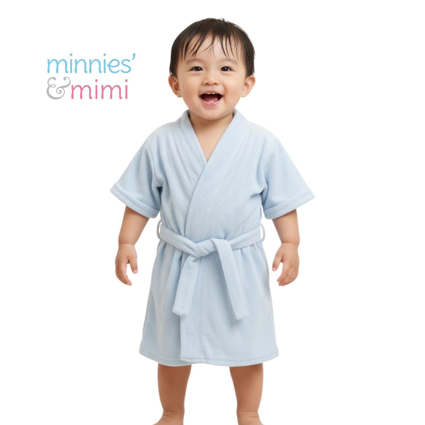 Minnies' & Mimi Cotton Bathrobe for Toddlers for 6 Months to 2 Years Available in Medium and Large Super Absorbent Warm