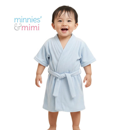 Minnies' & Mimi Cotton Bathrobe for Toddlers for 6 Months to 2 Years Available in Medium and Large Super Absorbent Warm