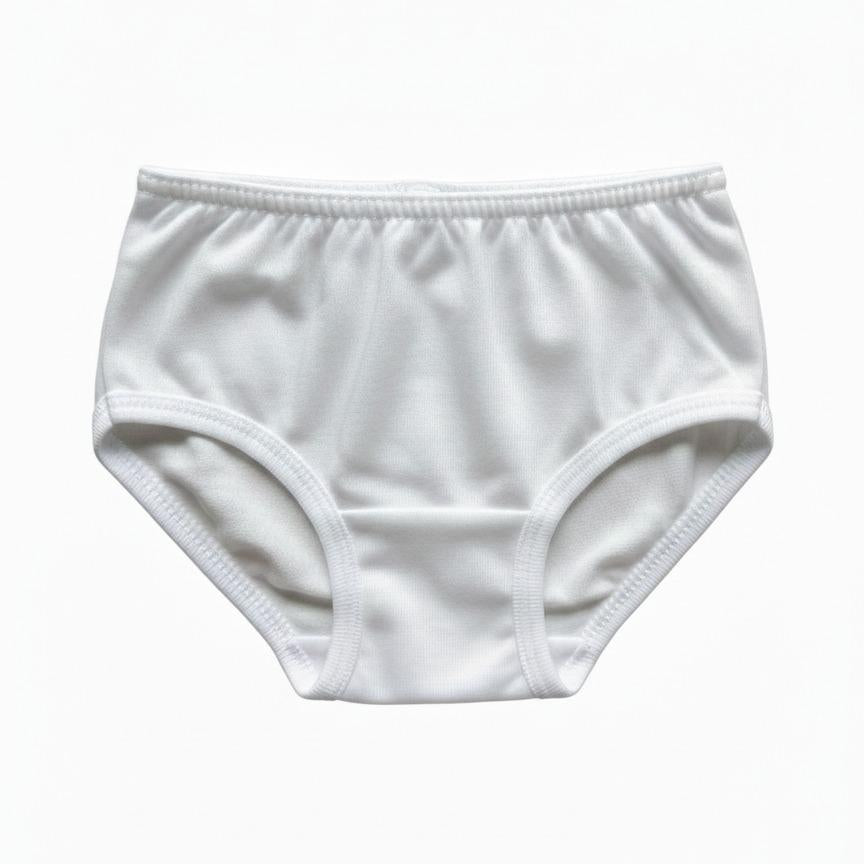 Minnies & Mimi Cotton White Panty For Toddlers 1-2 Years Old Available in Small Medium and Large