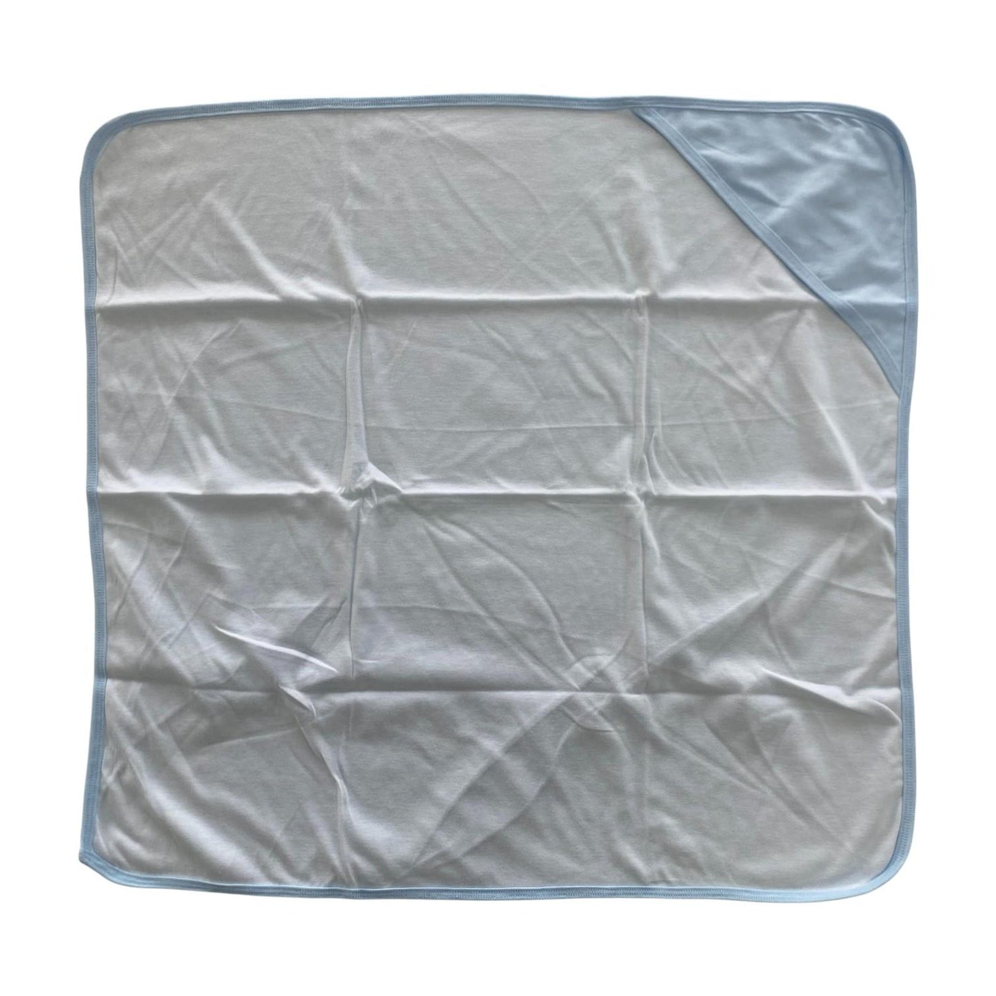 Minnies' & Mimi Cotton Receiving Blanket 27 inches x 27 Inches 68.58cm by 68.58cm for New Born Infant 0-6 Months Available in White, Pink, Blue, Yellow and Mint Green Colors