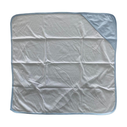 Minnies' & Mimi Cotton Receiving Blanket 27 inches x 27 Inches 68.58cm by 68.58cm for New Born Infant 0-6 Months Available in White, Pink, Blue, Yellow and Mint Green Colors