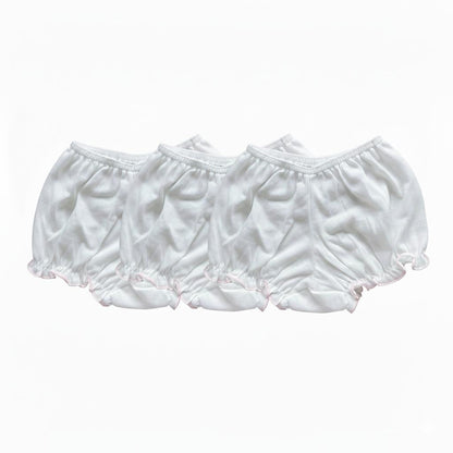 Minnies' & Mimi Lettuce Edge Baby Panty 0-24 Month 3Pcs Available color White Pink, White Yellow and Pink, Yellow Size S M L