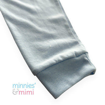 Minnies & Mimi Cotton Colored Pajama with Cuffs for Toddler 6 Months to 2 Years Available in Blue, Mint Green, Pink and Yellow