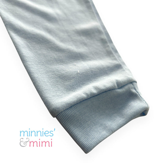 Minnies & Mimi Cotton Colored Pajama with Cuffs for Toddler 6 Months to 2 Years Available in Blue, Mint Green, Pink and Yellow