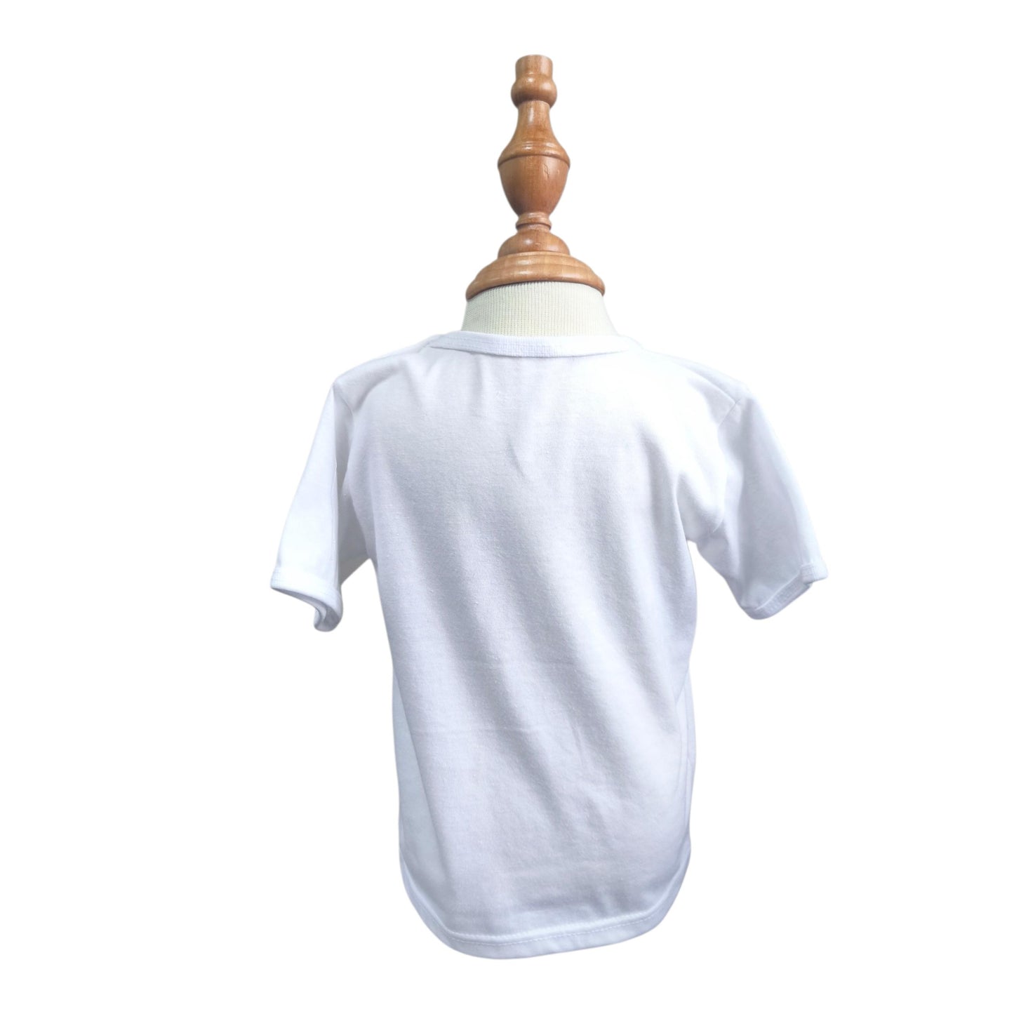 Minnies' & Mimi T-Shirt Button Short Sleeves For New Born Infant 1Pcs Color White Available in Medium and Large