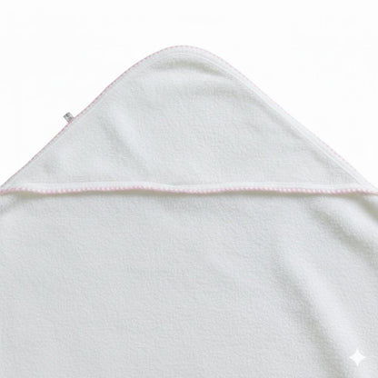 Minnies' & Mimi Cotton Bath Towel with Scallop 27 Inches x 27 Inches Available in Pink or Blue