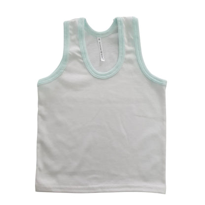 Minnies' & Mimi Cotton Sando for Toddler Available in White, Mint Green and Blue Sizes Small Medium Large
