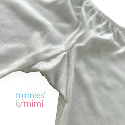 Minnies' & Mimi Cotton New Born Pajama Bottoms For 0-6 Months Available in White, Mint Green, Blue, Yellow and Pink