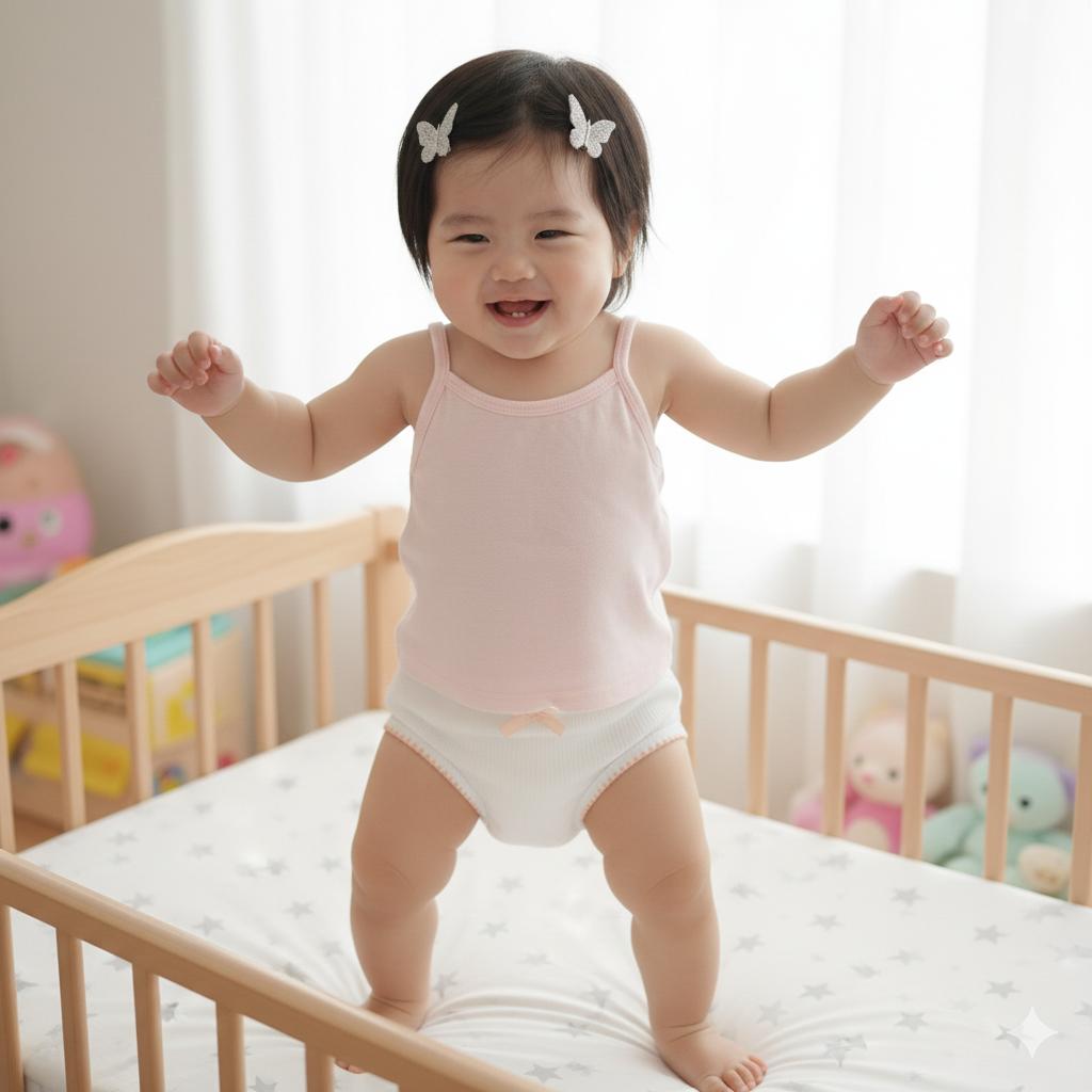 Minnies & Mimi White Stretchable Panty w/ Scallop Design with Ribbon for (12M-3Y) old available Size S/M/L by 3pcs