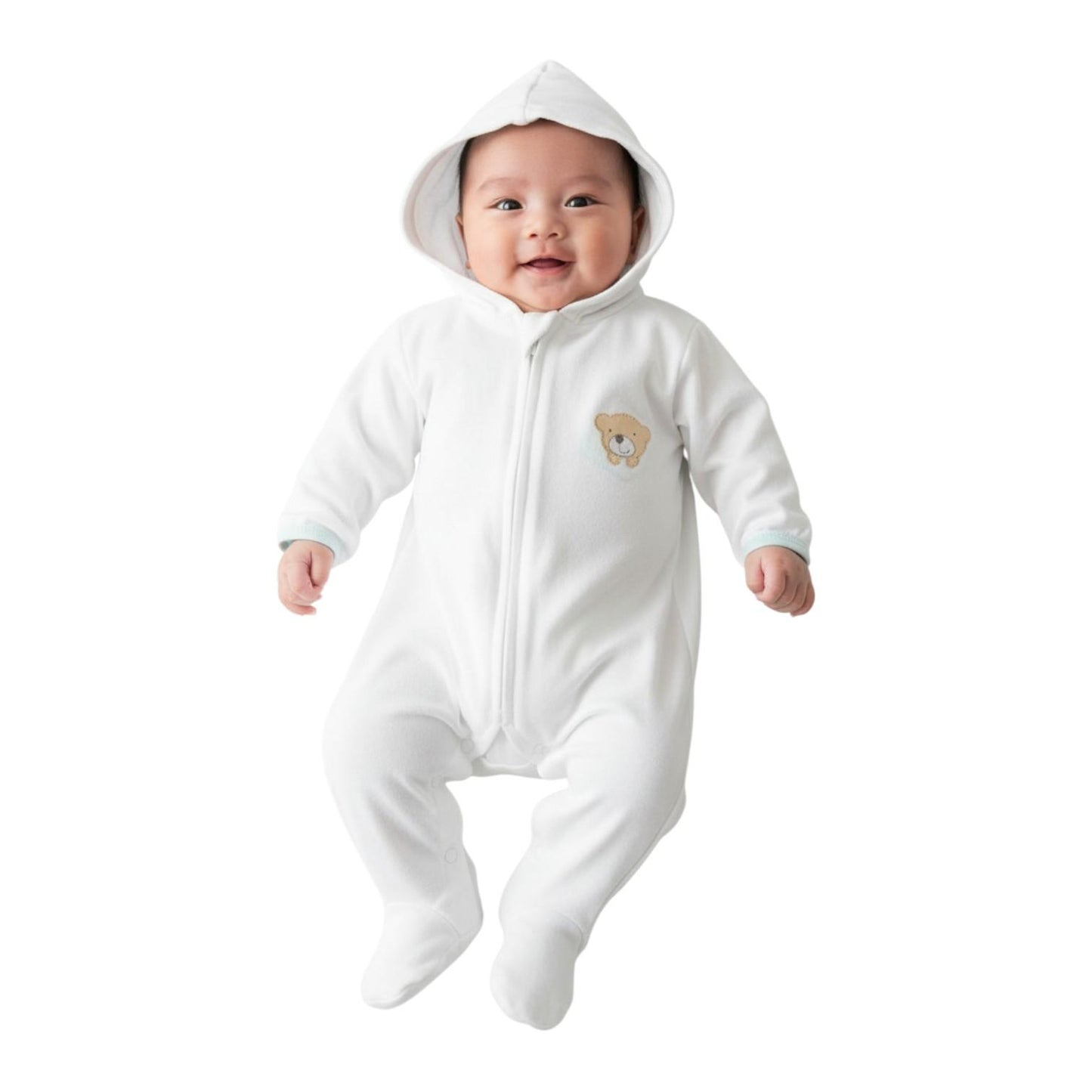 Minnies' and Mimi Onesies Full Body Jump Suit Long Sleeves Cotton by for 0-3 Months New Born Available in Pink, Blue, Mint Green Yellow White also with Piping Design