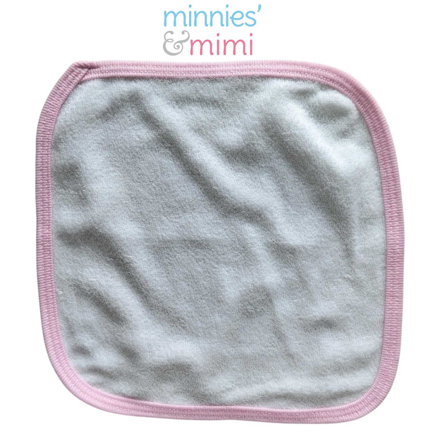 Minnies' & Mimi Cotton Towelette Face Towel for Newborns, Infants, Toddlers (0–6 Months) (6–12 Months)(1–3 Years) Available W,WP,WB 1pcs