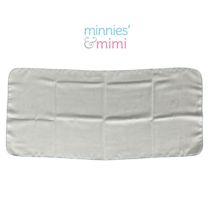 Minnies' & Mimi Cotton Gauze Diaper 42 cm Width x 95 cm Length Available in Blue Pink or White Boarder Lining Reusable