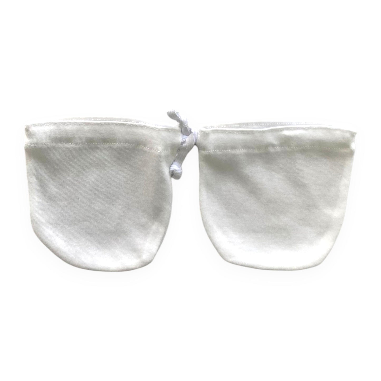 Minnies' & Mimi Cotton Mittens with Color Piping for Newborn Babies for 0-6 Months Available in W, WB, WP, WY,WM, P,B,Y,MG