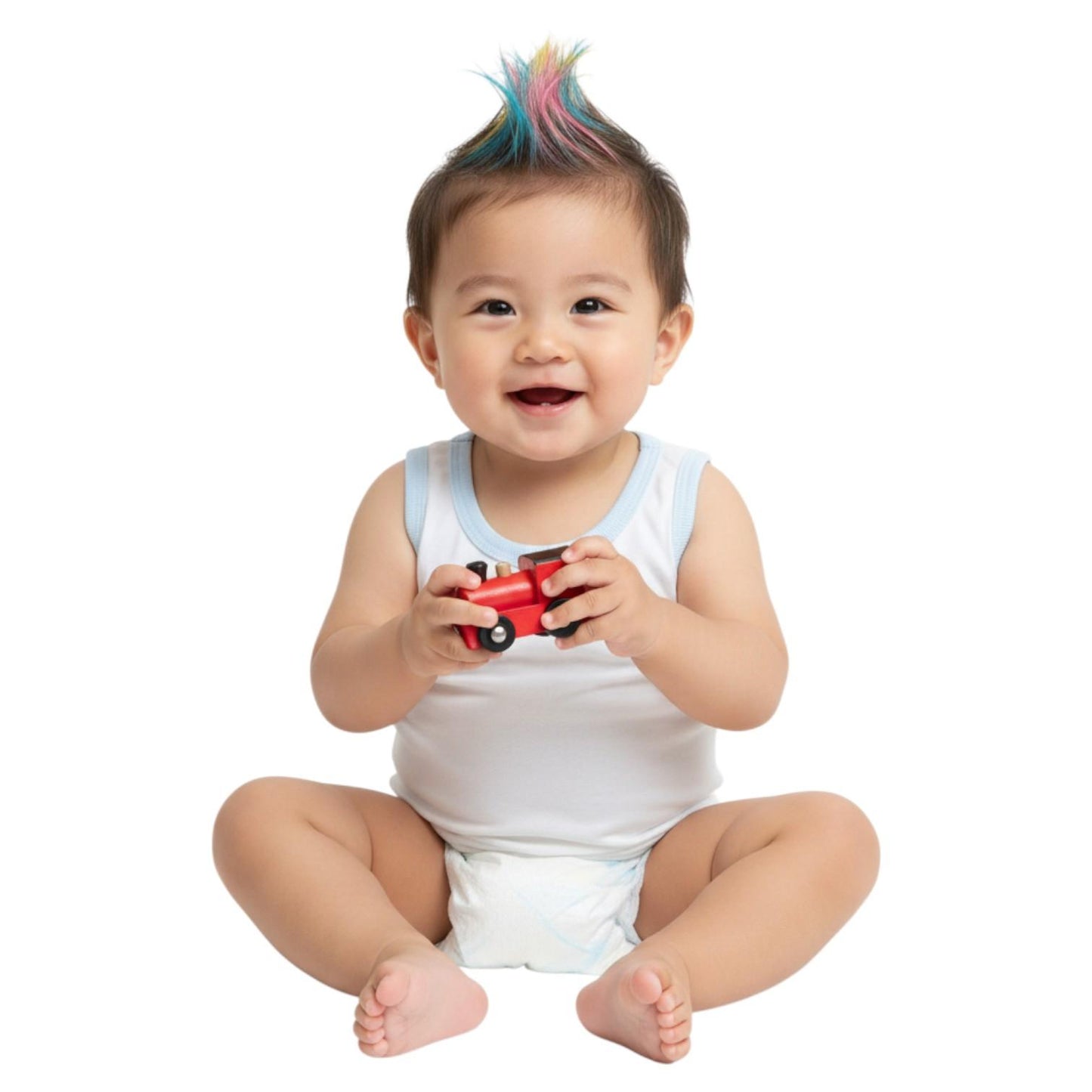 Minnies' & Mimi Cotton Sando for Toddler Available in White, Mint Green and Blue Sizes Small Medium Large