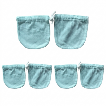Minnies' & Mimi Cotton Mittens with Color Piping for Newborn Babies for 0-6 Months by 3 Pcs Available in W, WB, WP, WY and MG,P,B,Y,MG