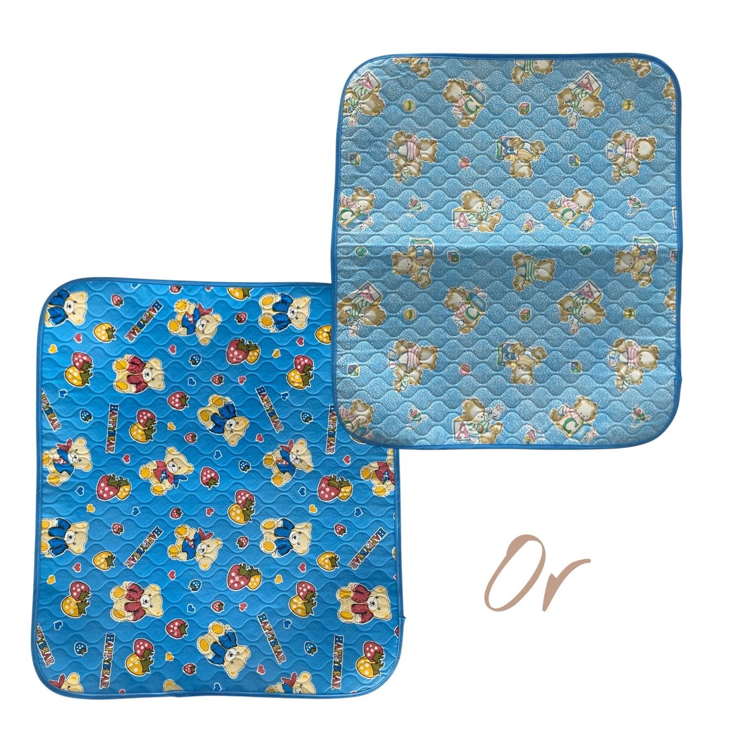Plastic Changing Mats for New Born Infants Available in Blue, Pink or White Colors 45mm x 70mm Approx