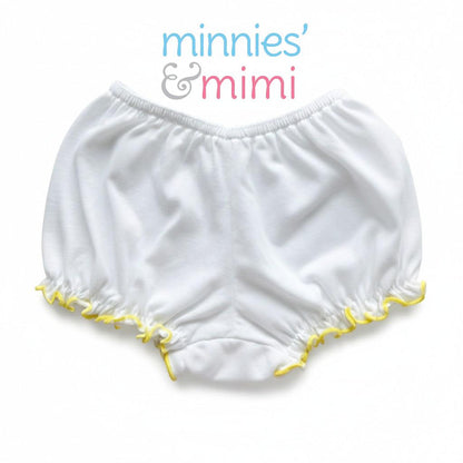 Minnies' & Mimi Lettuce Edge Baby Panty 0-24 Month Available color White Pink, White Yellow and Pink, Yellow Size S M L