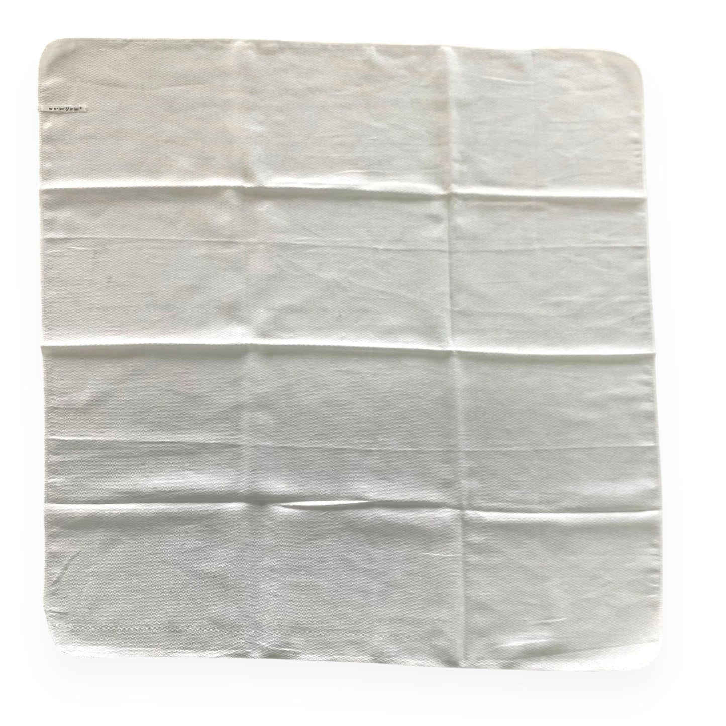 Minnies' & Mimi Cotton Birds Eye 70cm x 70cm Lampin Packaged by 1pc 6pcs or 12pcs White