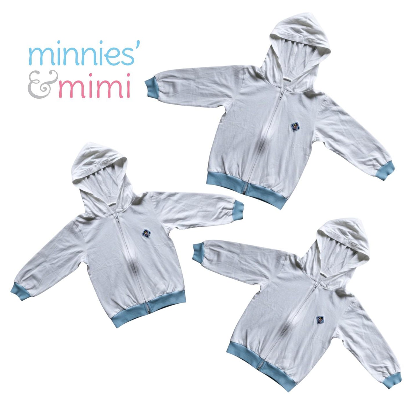 Minnies' & Mimi Cotton Jacket with Hoodie Avail. Blue, MG, Pink, WY, WB, WMG, WP and WY 3pcs  M,L