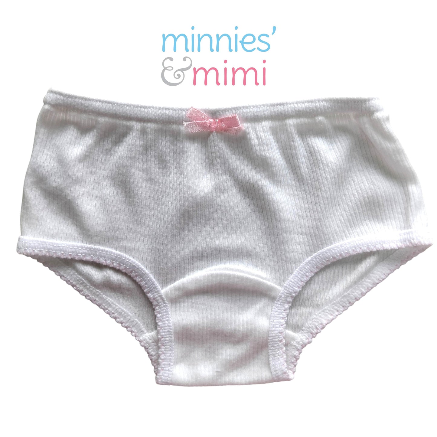 Minnies' & Mimi Stretchable  Panty for 0-24 Months Zigzag with Pink Ribbon by 3pcs Available S M L