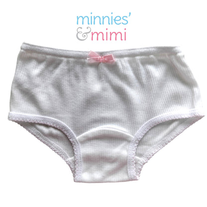Minnies' & Mimi Stretchable Panty for 0-24 Months Zigzag with Pink Ribbon by 1pcs Available S M L