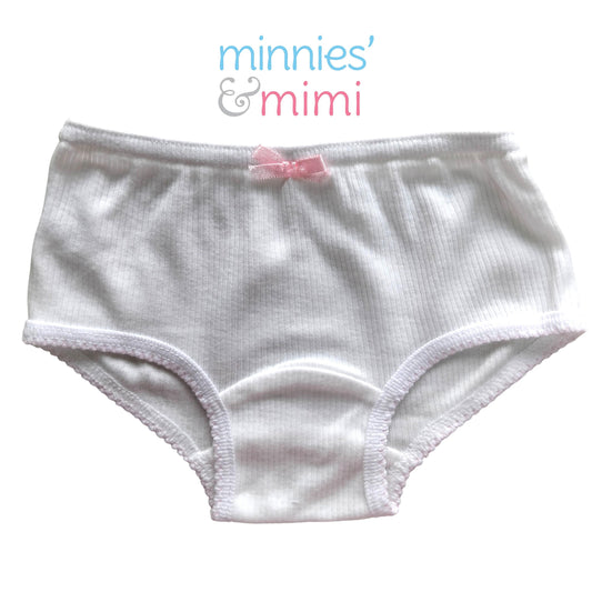 Minnies' & Mimi Stretchable Panty for 0-24 Months Zigzag with Pink Ribbon by 1pcs Available S M L