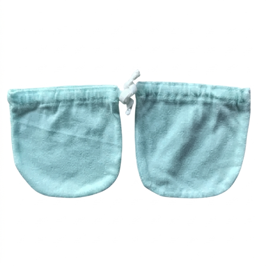 Minnies' & Mimi Cotton Mittens with Color Piping for Newborn Babies for 0-6 Months Available in W, WB, WP, WY,WM, P,B,Y,MG