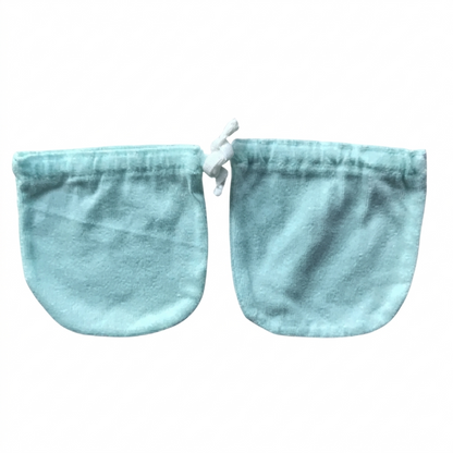 Minnies' & Mimi Cotton Mittens with Color Piping for Newborn Babies for 0-6 Months Available in W, WB, WP, WY,WM, P,B,Y,MG