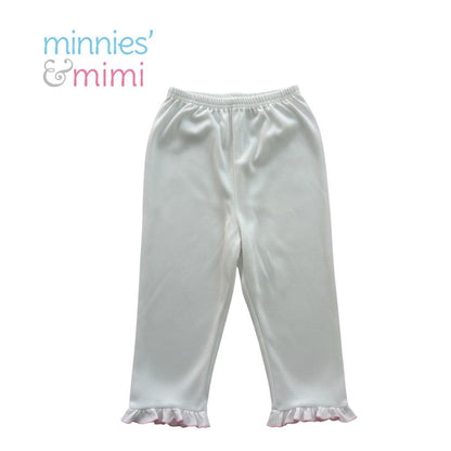 Minnies' & Mimi Cotton Long Pajama with Pink Ruffles for Toddlers 6 Months to 2 Years by 3pcs or 1pc Available in Small Medium Large