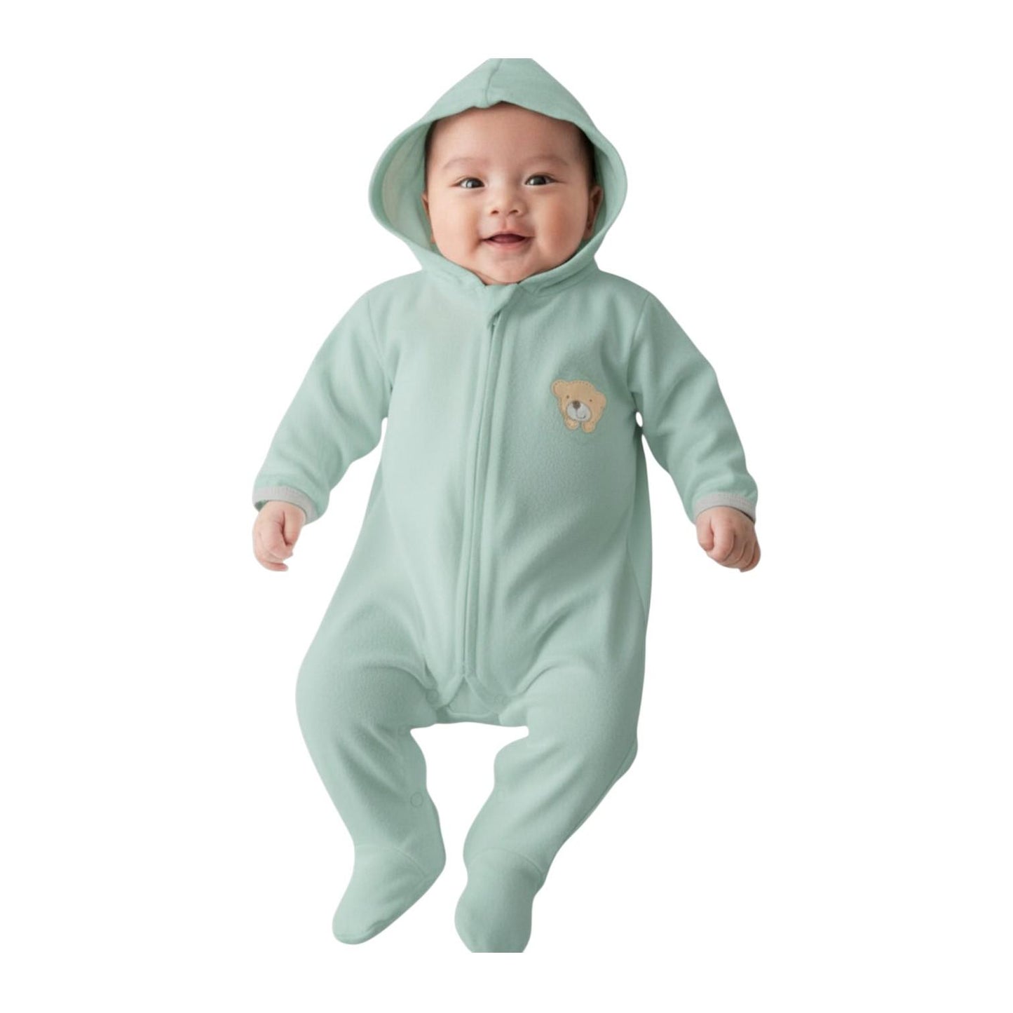 Minnies' and Mimi Onesies Full Body Jump Suit Long Sleeves Cotton by for 0-3 Months New Born Available in Pink, Blue, Mint Green Yellow White also with Piping Design
